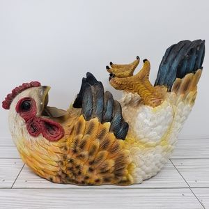 Wine Bottle Holder Chicken Colorful Sculpture DWK 2014